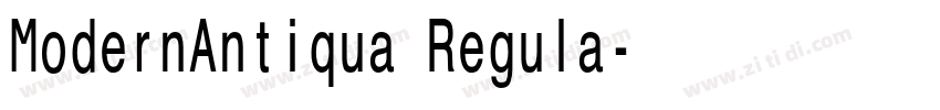 ModernAntiqua Regula字体转换 ModernAntiqua Regula字体转换